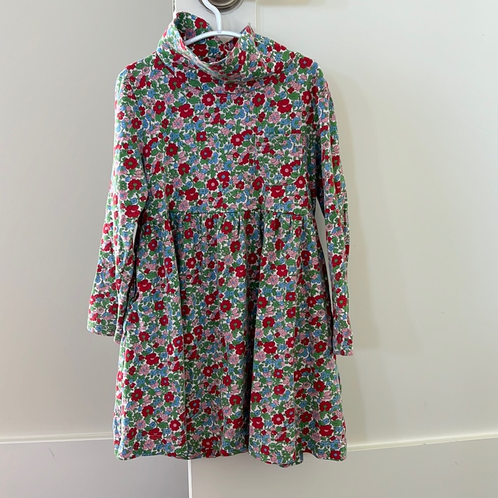 Boden cozy cotton turtleneck dress